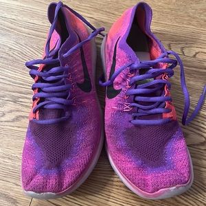 Nike Frees Neon Pink and Purple